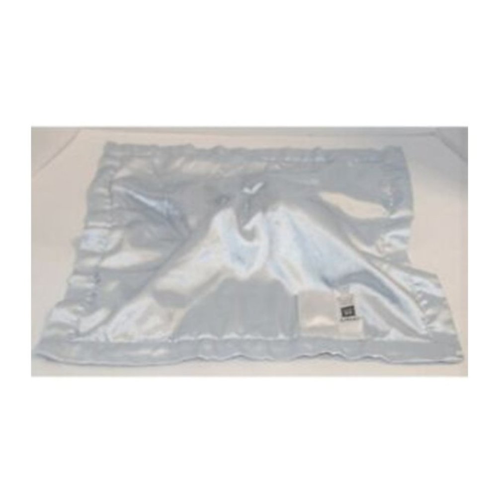 Carters Zebra Blue Lovey Plush Satin Edge Rattle Security Blanket Handsome - Picture 4 of 5